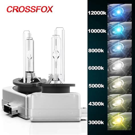 Crossfox 1 Pair 12v 35w Xenon D1s Hid 3000k 4300k 5000k 6000k 8000k 10000k 12000k Hid Lamp Bulb Xenon Car Lights Headlight Car Headlight Bulbs(xenon)